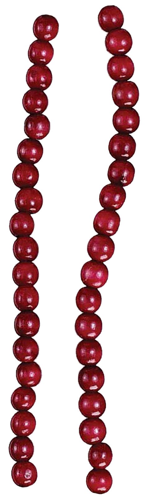 Kurt Adler TN0066/BURG Kurt S. Adler 9-Foot Wood Beaded Burgundy Garland, Multi