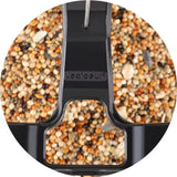 Jealoeur Bird Feeders for Outdoors Hanging Bird Feeder Wild Bird Seed, Black Jealoeur