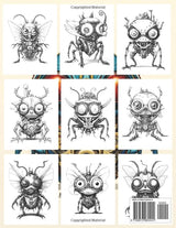 Steampunk Robot Insects Coloring Book: Steampunk World: Fantastic Mechanical Bugs, Incredible Biomechanical Insects & Arthropods, and Amusing Futuristic Mechanisms. Adult Coloring Book Majosta