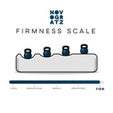 Novogratz Brittany 82 Inch Futon Sofa Bed in Faux Leather, Upholstered Couch Sleeper with Tufted Back, Mid-Century Modern Design, Pink Novogratz