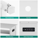 YITAHOME Aquarium Stand with Power Outlets, 55-75 Gallon Fish Tank Stand, Cabinet with RGB Light Strip Suitable for Turtle Tank, Reptile Terrarium, 900LBS Capacity,White YITAHOME