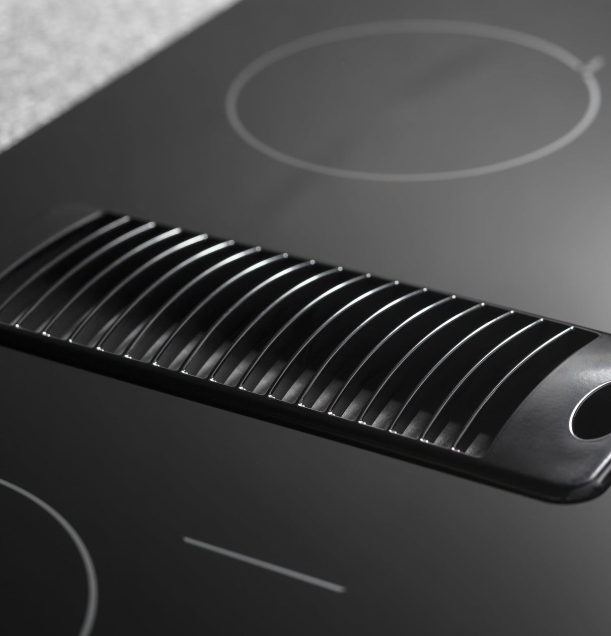 GE Profile PP9830DRBB 30 inch Built-In Downdraft Electric Cooktop - Black GE PROFILE
