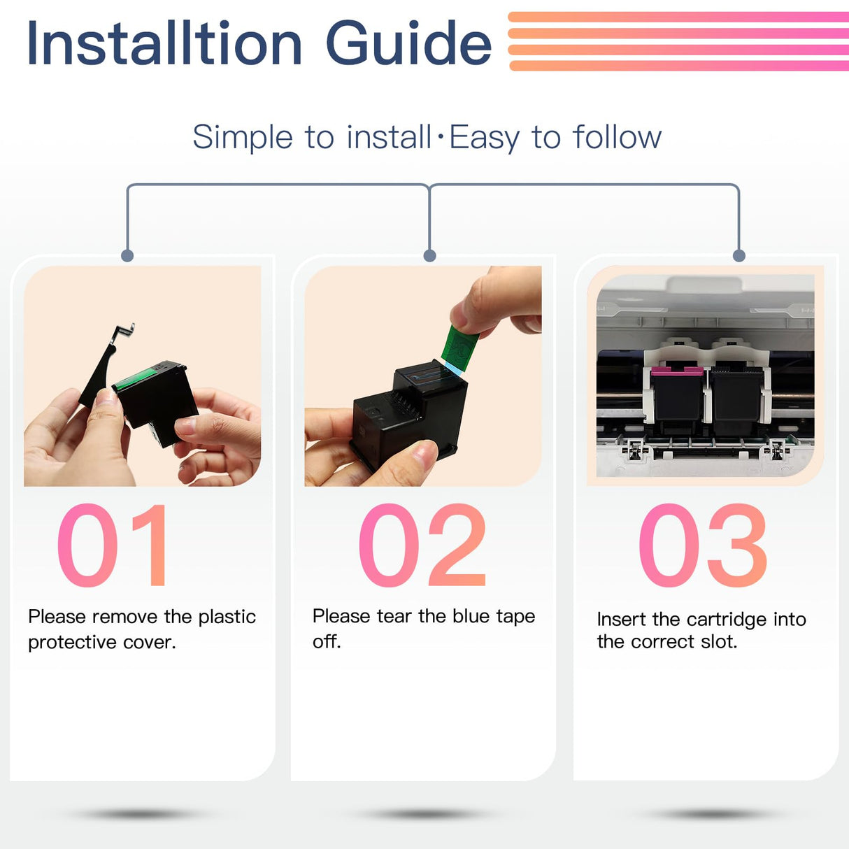PG-275XL CL-276XL for Canon 275 and 276 Ink Cartridges Combo Pack PG 275 CL 276 XL Work for Canon Pixma TR4700 TR4720 TR4722 TS3520 TS3522 TS3500 Printer InkID