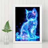 SHICERNHJ Cat Diamond Painting Kits for Adults DIY Round Gem Art Animal Cute Cat Diamond Art Kits for Adults,5D Full Drill Diamond Dots Crafts Paintings Canvas for Beginners Home Decor 12x16Inch SHICERNHJ