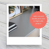 Clear Coat Quart (32oz) - Eco-Friendly Clear Satin Sheen Top Coat for Chalk Style Wood Furniture Paint, Non-Yellowing Waterproof Finish, Easy Application Country Chic Paint