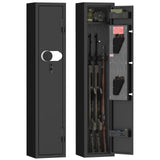 SAFEFEVER Rifle Safe,2-3 Gun Safe for Rifles and Pistols,Rifle Gun Safes with Removable Shelf, LED Light,Fully Assembled SAFEFEVER