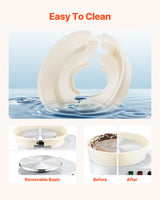 VEVOR 14in/35cm Pottery Wheel for Adults, 0-6in Lift-Table 450W Professional Pottery Kit with Foot Pedal Detachable Basin DIY Art Clay Potter's Wheel for Kids Adults Beginners at Home Pottery, White VEVOR