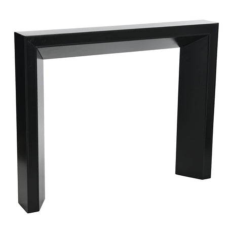 Creative Co-Op Modern Fireplace Mantel, Black Creative Co-Op