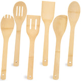 HANSGO 6PCS Bamboo Kitchen Utensils, Bamboo Spatula Spoons Kitchen Cooking Utensils Set for Home Kitchen Housewarming Holiday Gift HANSGO