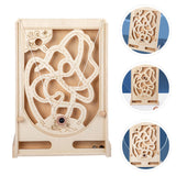 FOYTOKI Pinball Game Wooden Board Games Children Labyrinth Game Maze Puzzle Toys Interactive Maze Beads Game Wooden Maze Ball Game Toy for Kids Labyrinth Plaything Pirate Jigsaw Puzzle 3D FOYTOKI