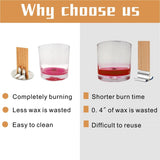 Visgaler 100 Pcs Upgrade Wooden Wick Clips to Avoid Wax Waste. Improve Your Candle Making with a Unique Design for Efficient Burning.… Visgaler