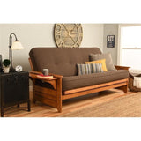 Kodiak Furniture Full Linen Fabric Futon Mattress in Cocoa Brown-Frame Not Included Kodiak Furniture