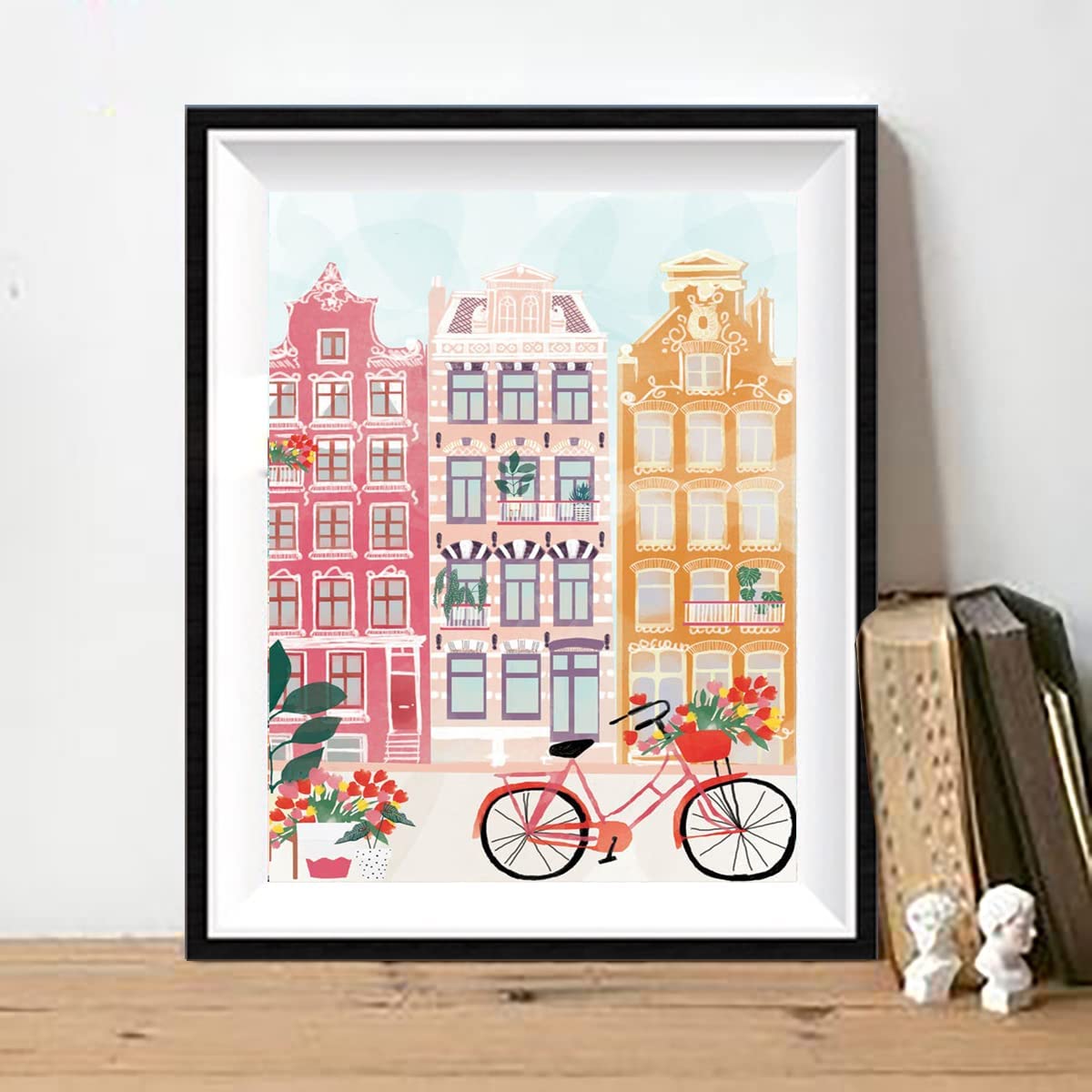 LIULIMI DIY 5D World Landscape Diamond Painting Kit, Diamond Art Kit, Round Diamond Art Full Diamond Cartoon Style 12 X 16 in (Romantic Castle) LIULIMI