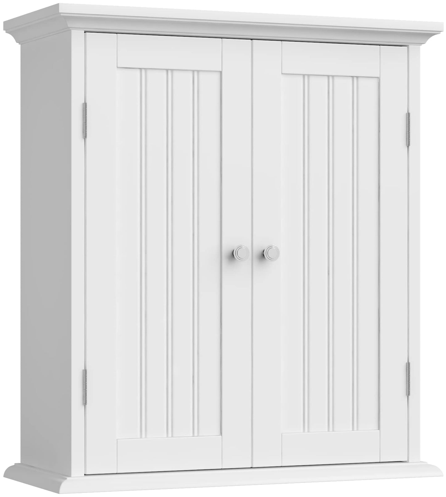 ChooChoo Bathroom Wall Cabinet, Over The Toilet Space Saver Storage Cabinet, Medicine Cabinet with 2 Door and Adjustable Shelves, Cupboard - WoodArtSupply