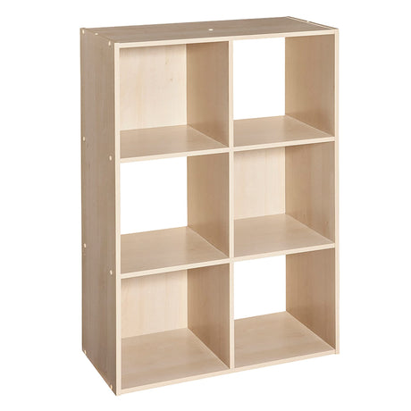 ClosetMaid 4176 6-shelf Cubeicals Organizer, 6-Cube, Birch ClosetMaid