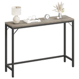IDEALHOUSE Grey Console Table, Narrow Sofa Table, 39.4" Behind Couch Table for Living Room,Industrial Hallway Table for Entryway -Grey IDEALHOUSE