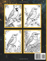Beautiful Songbirds: Adult Coloring Book: Songbird Serenity: An Adult Coloring Book Featuring 50 Beautiful North American Songbirds with Relaxing ... for Stress Relief and Peaceful Meditation Majosta