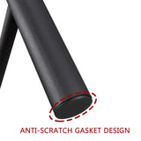 PacknWood Acosure Queen Size Metal Canopy Bed Frame with Headboard and Footboard,Bedroom Platform Bed w/Slat Support & No Box Spring Required,for Adult Kid Boy Girl Teen,Black Acosure