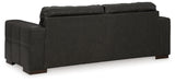Signature Design by Ashley Luigi Modern Tufted Leather Match Sofa, Black Signature Design by Ashley