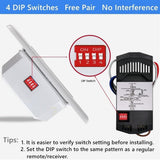 53T Universal Ceiling Fan Wall Remote Control and Receiver Kit, 3 Speed, Light Dimmer,Dip Switch Control Compatible with Hampton Bay Harbor Breeze Hunter(Wall Control Kit) 53T