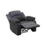 Recliner Chair for Adults, Classic and Traditional Manual Recliner Chair with Overstuffed Arms and Back, Manual Single Sofa, Ergonomic Adjustable Reclining Chairs for Adults, Corduroy-Grey SNKBOAT