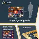 Trefl Marvel 13500 Jigsaw Puzzle Prime The Ultimate Marvel Collection 78"x54" Large Jigsaw, Thick Cardboard, BIO, ECO, Colorful Ocean Bottom, Creative Fun for Adults and Children from 12 Years Old Trefl