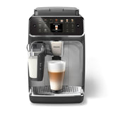 PHILIPS 4400 Series Fully Automatic Espresso Machine – 12 Hot & Iced Coffees, Quick-to-Clean LatteGo Milk System, SilentBrew, QuickStart, Ceramic Grinder, Black Chrome (EP4444/90) Philips Kitchen Appliances