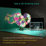 PD 3DPIXDANCE 3D Crystal Photo, Personalized Dog, Cat Memorial Gifts for Pet Owners. Gift Box Included, Customized Laser Etched Crystal Photo (Small Portrait) PD 3DPIXDANCE