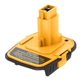 Kzreect DM18D Converter for DeWalt 18v to 20v Battery Adapter with USB Port for Dewalt 18V Tools, Converts Dewalt 20V or Milwaukee M18 18V Battery to Dewalt 18V Battery Adapter (1-Pack) Kzreect