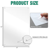 Hicarer 10Pcs Sublimation Blank Aluminum Signs Metal Signs Sublimation Signs White Sign Blanks for Outdoor Birthday Parking Yard Office Garage Business Rent Workplace Home Delivery Sign(12 x 8 Inch) Hicarer