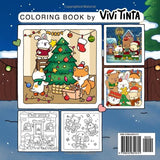 Fuzzy Hygge: Christmas Vibes Coloring Book for Adults & Teens Featuring Cozy Festive Holiday Winter Scenes with Adorable Animals Characters (Fuzzy Friends Coloring) Vivi Tinta
