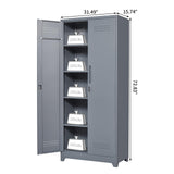 STEELIST 73" H Utility Storage Cabinet, Tall Cabinet with Doors and Shelves, File Cabinet with Pegboard, Heavy Duty Garage Storage Cabinets for Home Office, School, Basement, Gym STEELIST