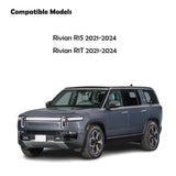 Center Console Safe Vault - KEREN Console Gun Safe Box Compatible with Rivian R1S 2021-2025 and Rivian R1T 2021-2025, Fingerprint Lock with Key KEREN