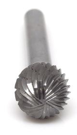 Benchmark Abrasives Ball Shape Premium Double Cut Tungsten Carbide Burr for Metal Wood Welding Deburring Sculpting High-Speed Die Grinders enclosed in Plastic Capsule 1/4" Shank (SD-5) Benchmark Abrasives