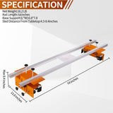 Router Sled, Slab Flattening Jig, 58 inches Router Sled for Flattening Slabs,Adjustable Trimming Planing Machine for Woodworking QZTODO