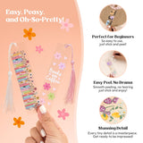 48PCS Bookmark Making Kit, 24 Acrylic Bookmark Blanks with 24Pcs Tassels, 24UV Stickers about Booklover Theme, DIY Blank Bookmarks Waterproof UV DTF Transfers Stickers for Clear Bookmarks DIY Projects Kaciola