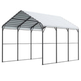 VEVOR Heavy Duty Metal Carport, 10' x 15' Outdoor Carport with Galvanized Steel Frame & Roof, Car Tent Garage Shade with Removable Sidewalls, Multi-Use Car Shelter for Pickup, Boat, Car & Tractors VEVOR