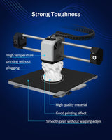 DURAMIC 3D PETG Filament 1.75mm White, 3D Printing Filament 1kg Spool(2.2lbs), White Filament 1.75mm Dimensional Accuracy +/- 0.05 mm Non-Tangling Non-Clogging Non-Stringing DURAMIC 3D