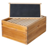 Honey Lake 10 Frame Bee Hive Box, Langstoth Deep Brood Bee Box Dipped in 100% Beeswax Includes Beehive Frames and Waxed Foundations, Beehive Box for Beginner Beekeeper (Unassembled) Honey Lake