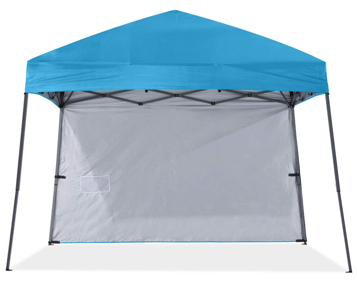 ABCCANOPY Pop Up Canopy Tent-Outdoor Camping Canopy Slant Leg Beach Canopy Tent with Backpack Bag，8 x 8 ft Base / 6 x 6 ft Top，Sky Blue ABCCANOPY