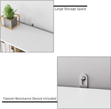 Modern White Bookshelf with Drawers and 9 Cubes by IDEALHOUSE, Versatile Storage Organizer for Home and Office IDEALHOUSE