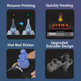 OLAPRIN 3D Printer, Upgraded Version Can Print Larger Size 3D Printers, New Integrated Extruder, Better Printing Details, Equipped with Intelligent Automatic Leveling, 300×300×400m FDM Printing OLAPRIN