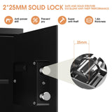 3.0 Cubic Feet Large Safes for Home Use Fire and Water proof, Digital Security Safe with Key and Combination, Home Safes Water and Fireproof for Firearm Medicine Money Valuables Homirxan