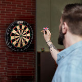 GSE 18" Bristle Dartboard Set with Self-Healing Sisal Fibers Board, Six 17 Grams Steel Tip Darts, Staple-Free Bullseye, Rotating Number Ring, Chalk & Dry Erase Scoreboard… GSE Games & Sports Expert