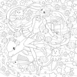 Manga Mania Coloring Book: Over 100 Cute Characters to Color – Manga and Anime Coloring Book for Adults and Kids WoodArtSupply