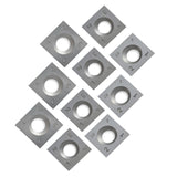 FOXBC 14mm Indexable Carbide Inserts Replacement for Grizzly H7319 Inserts and Grizzly Spiral Cutterhead Jointer Planer 14 x 14 x 2mm - 10 Pack FOXBC