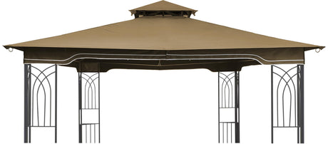 SCOCANOPY Replacement Gazebo Canopy for 10 x 12 Regency II Patio Gazebo Model L-GZ798PST,A101004104,A101004105 (Beige) SCOCANOPY