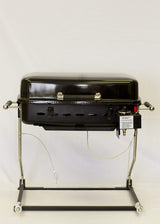 Flame King - YSNHT500 RV Or Trailer Mounted BBQ - Motorhome Gas Grill - 214 Sq Inch Cooking Surface - Adjustable Flame Controller, Black Flame King