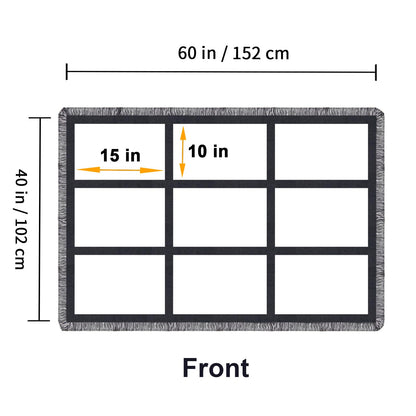 GEKIXUTP Sublimation Blanket Blanks 40"X60" Throw Blankets for Heat Press, Baby Printed Blanket, DIY Custom Personalised Sublimation Photo with 9 Panel