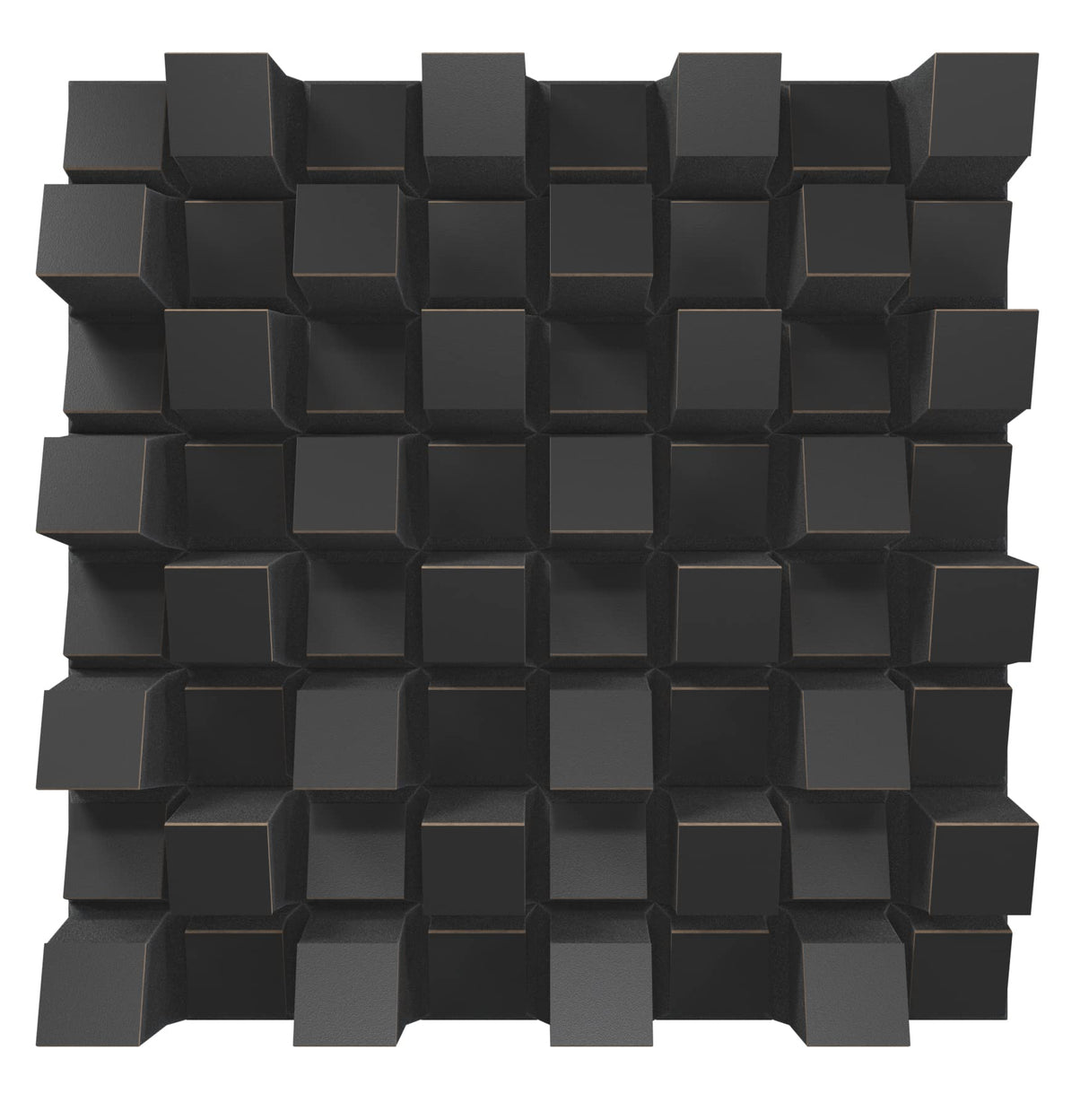 (2 Pack) — Sound Acoustic Studio Diffuser «Sirius» | 2D QRD | Diffusion - Reflection - Absorption - Soundproofing - Insulation | Wall Art Panel | (20"x20"x6" (50x50x15.3cm), Black) ua-acoustics